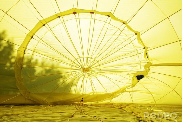 Poster Ballon bei Sonnenuntergang