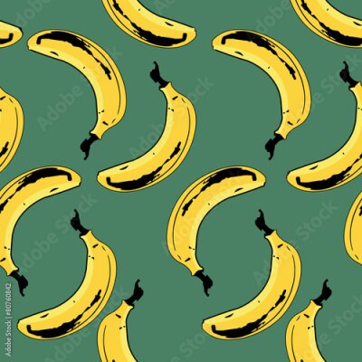 Poster Bananenmuster