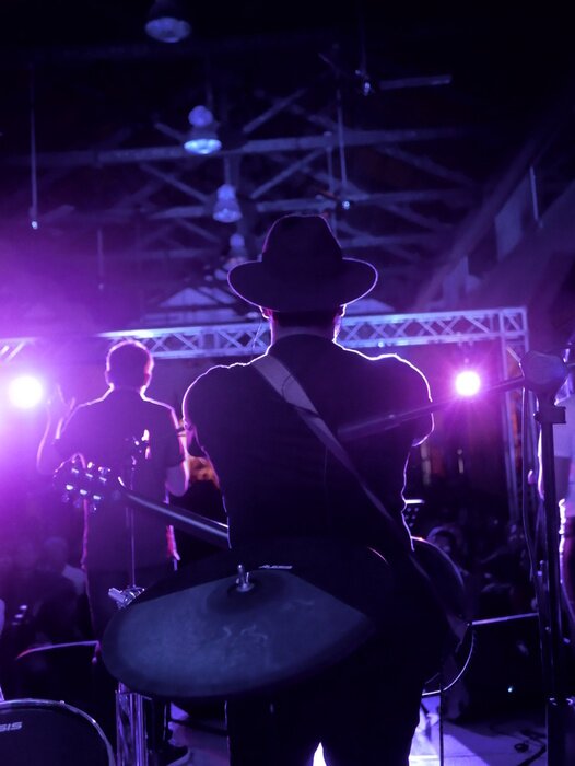 Poster Band Musik auf der Bühne