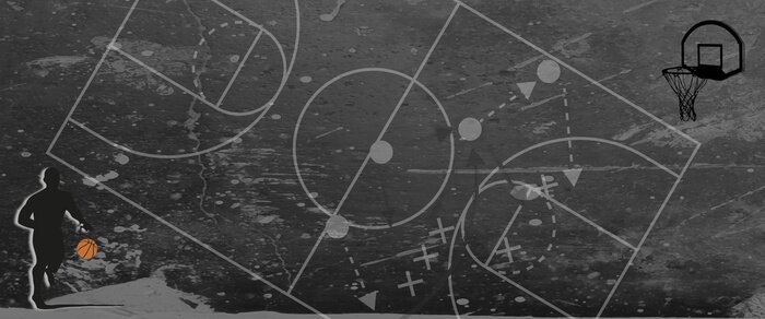 Poster Basketball-Konzept