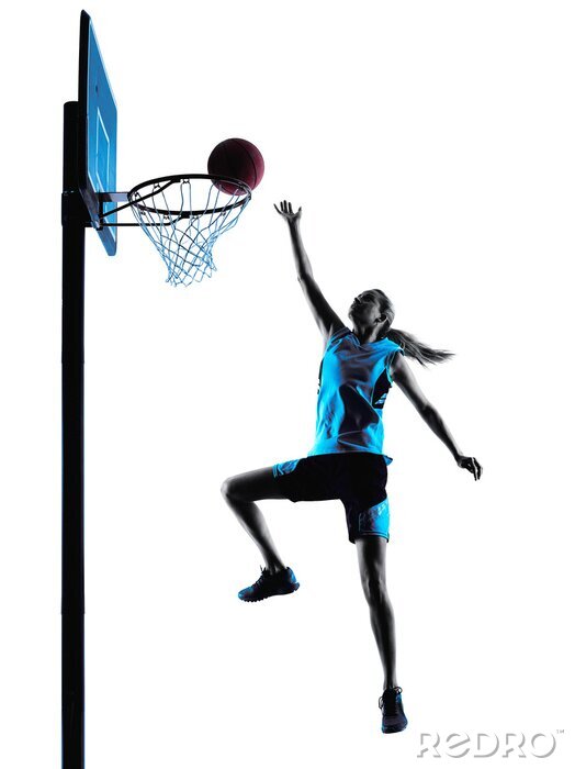 Poster Basketball Sprungwurf