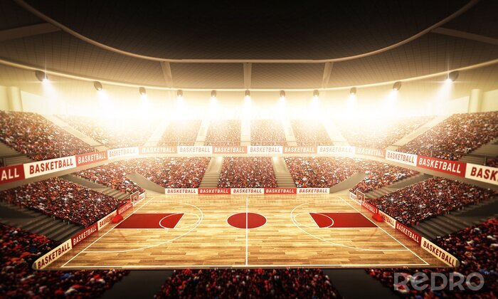 Poster Basketballturnier Arena bereit für das Spiel