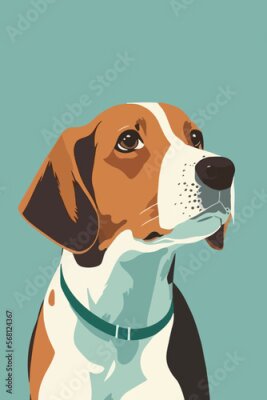Poster Beagle-Porträt