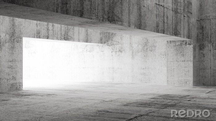 Poster Beleuchteter Betonbogen