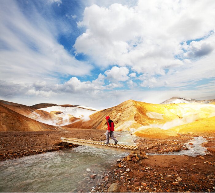 Poster Bergnatur und Thermalwasser