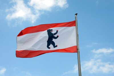 Poster Berlin Flagge nationales Symbol