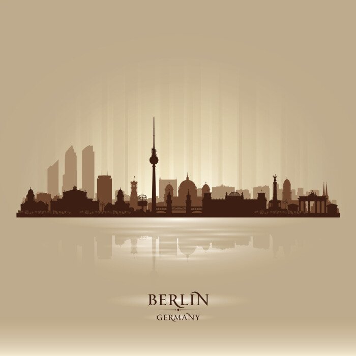 Poster Berlin in Skizze