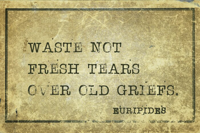 Poster Berührendes Zitat über Traurigkeit