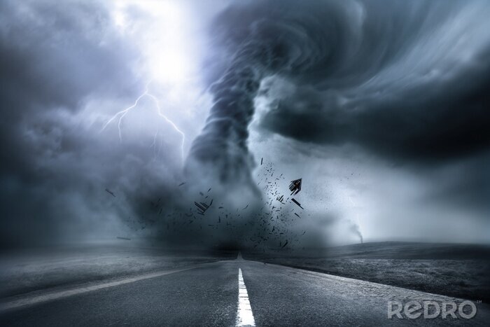Poster Bewölkter Tornado