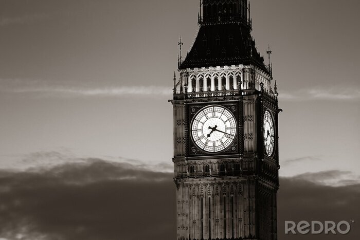 Poster Big Ben Uhrenturm in London