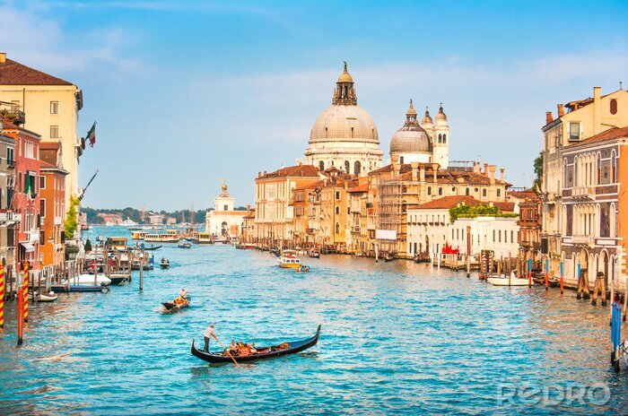 Poster Blaue landschaft von venedig