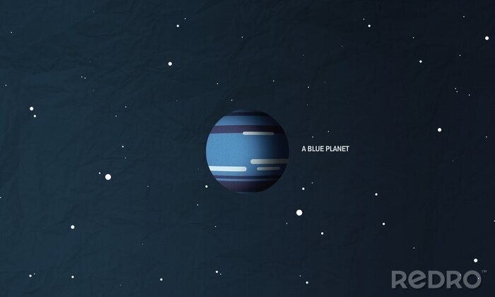 Poster Blauer Planet Neptun