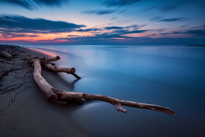 Poster Blue magic - long exposure seascape before sunrise