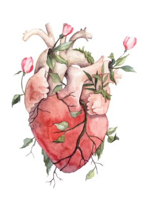 Poster Blühendes Herz