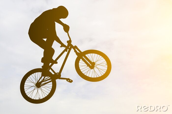 Poster BMX-Tricks in der Luft