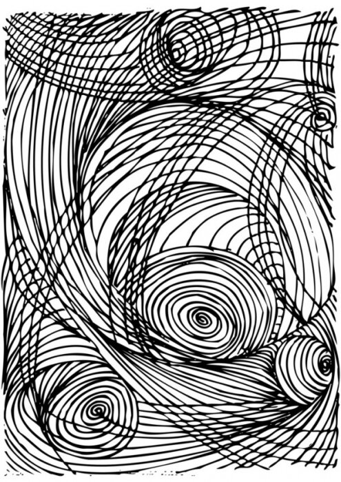 Poster Bögen bilden ein räumliches Motiv