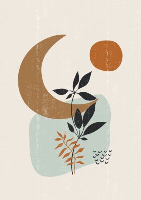 Poster Boho-Mondgrafiken