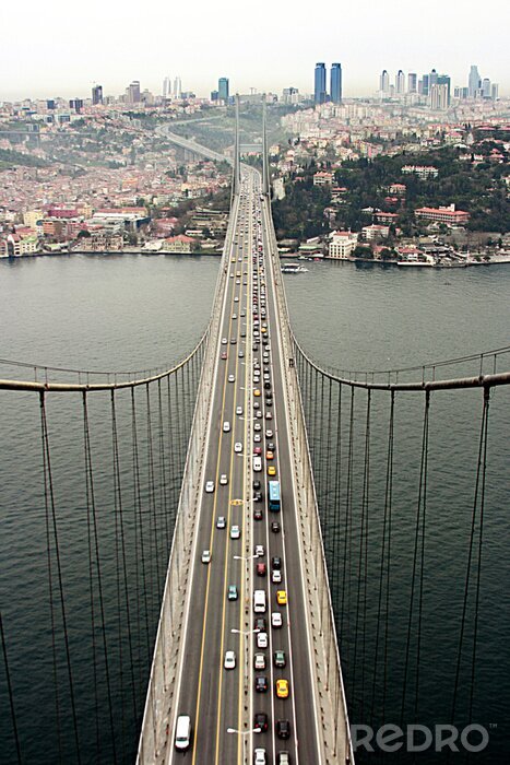 Poster Bosporus Brücke Verkehr