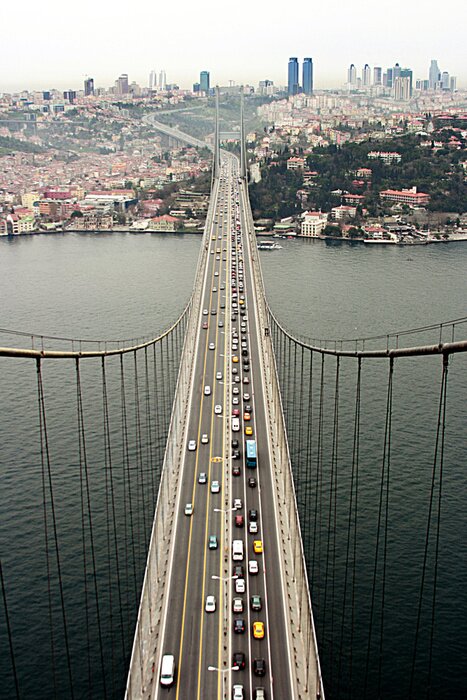 Poster Bosporus Brücke Verkehr