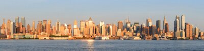 Breitwand-New-York-City in der Sonne