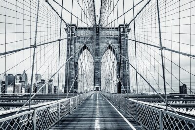Brooklyn Bridge schwarz-weiß
