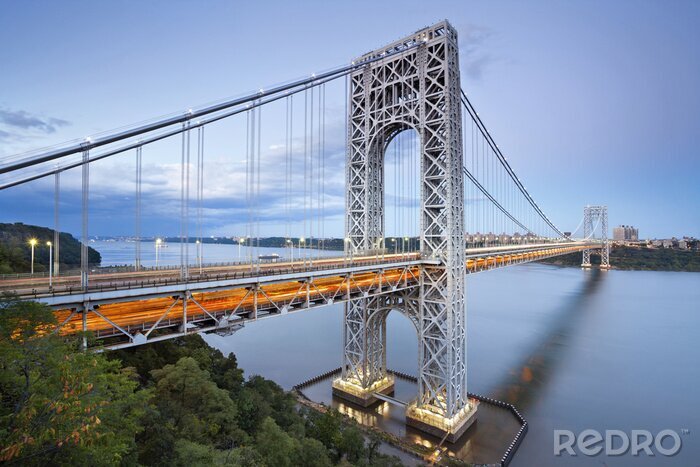 Poster Brücke in New York City