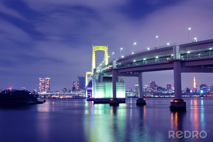 Poster Brücke in Tokio