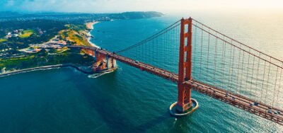 Brücke San Francisco am sonnigen Tag