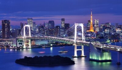 Poster Brücke Tokio Bay