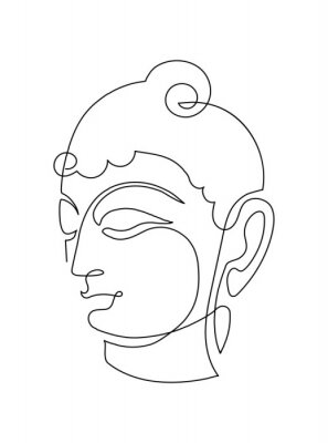 Buddha mit einem ruhigen Gesichtsausdruck