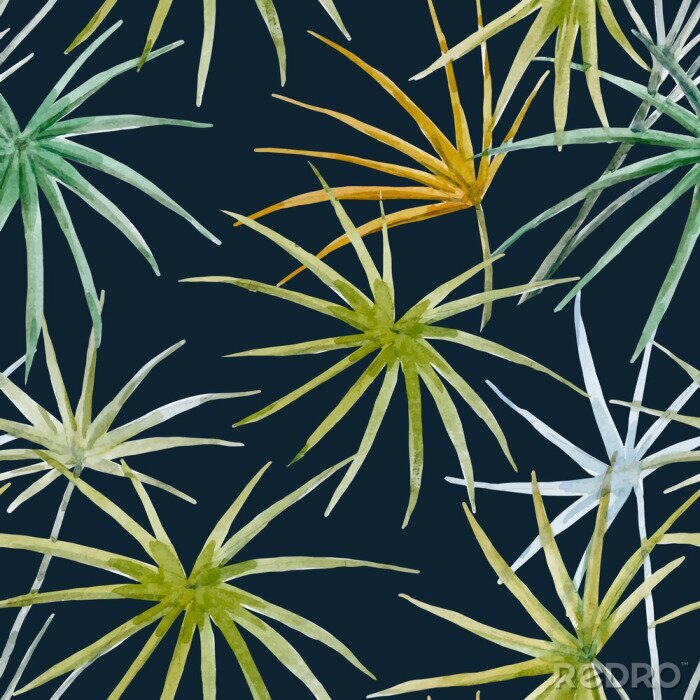 Poster Bunte Blätter aus dem Dschungel