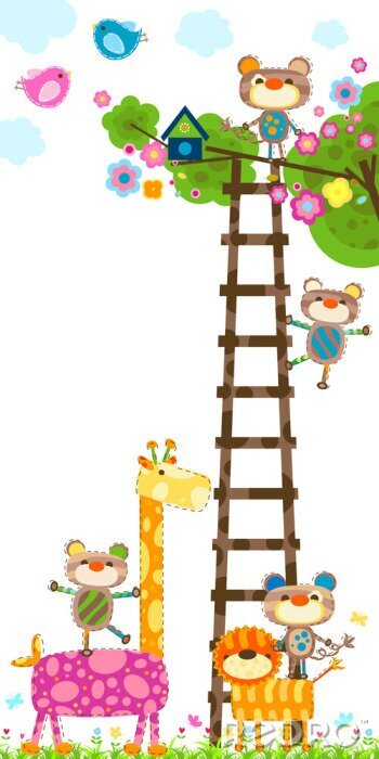 Poster Bunte Märchentiere