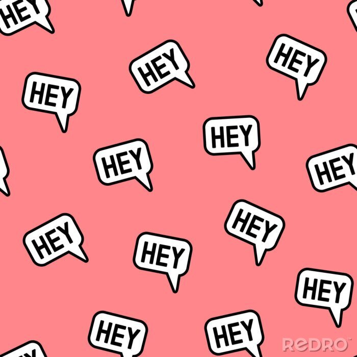 Poster Bunte Pop-Art-Lippen auf grauem Hintergrund