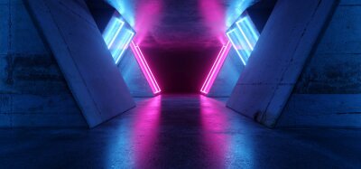 Bunter Neon-Tunnel