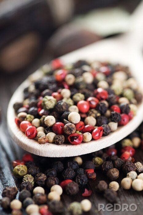 Poster Bunter Pfeffer Kugeln