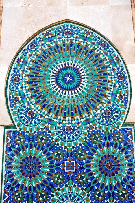 Poster Buntes orientalisches Mosaik