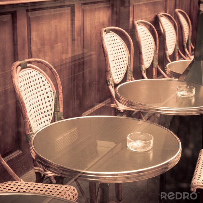 Poster Café im Vintage-Stil