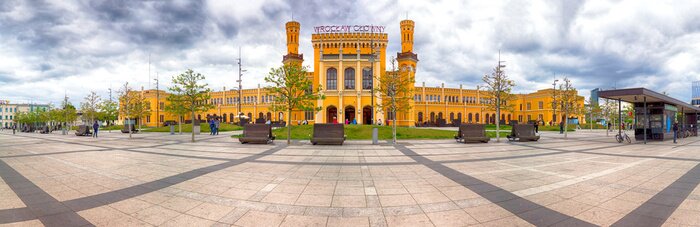 Poster Charmanter Hauptbahnhof in Breslau