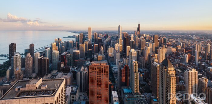 Poster Chicago auf Panorama