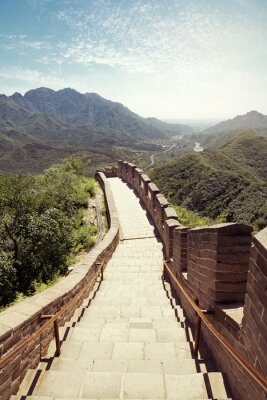 Poster Chinesische Mauer Landschaft