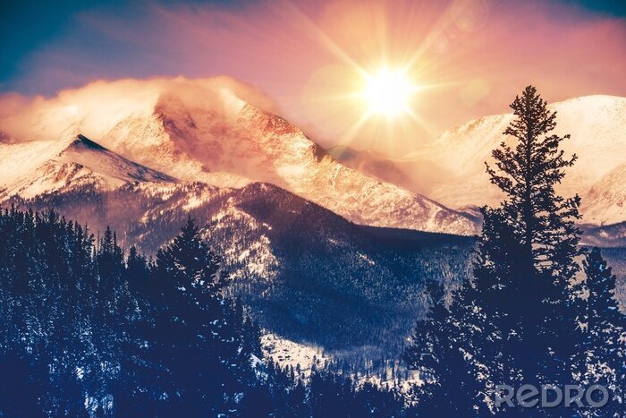 Poster Colorado Mountains Vista