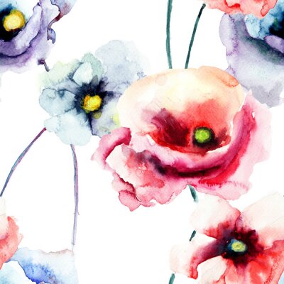 Colorful Mohnblüten