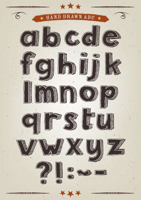 Poster Comic-Alphabet