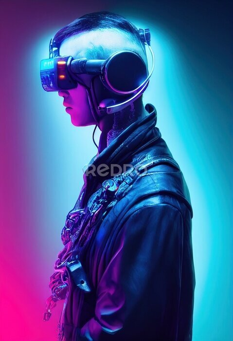 Poster Cyberpunk-Junge
