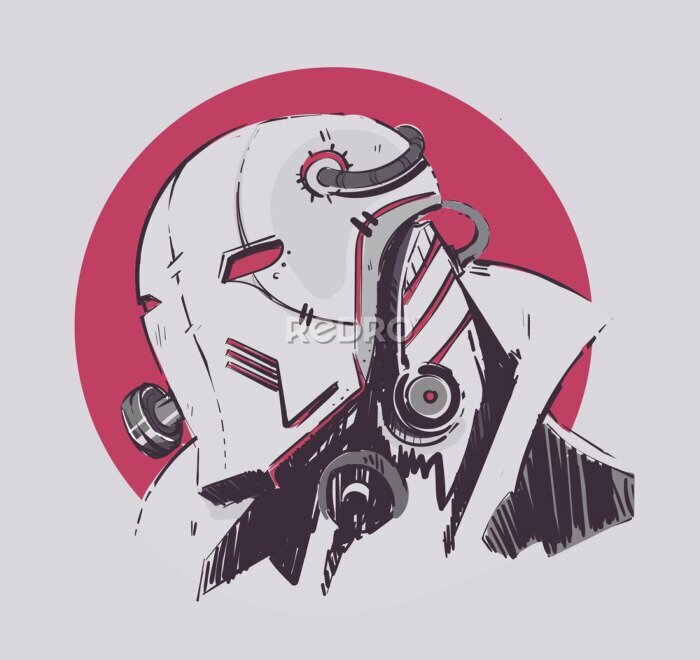 Poster Cyborg-Maske