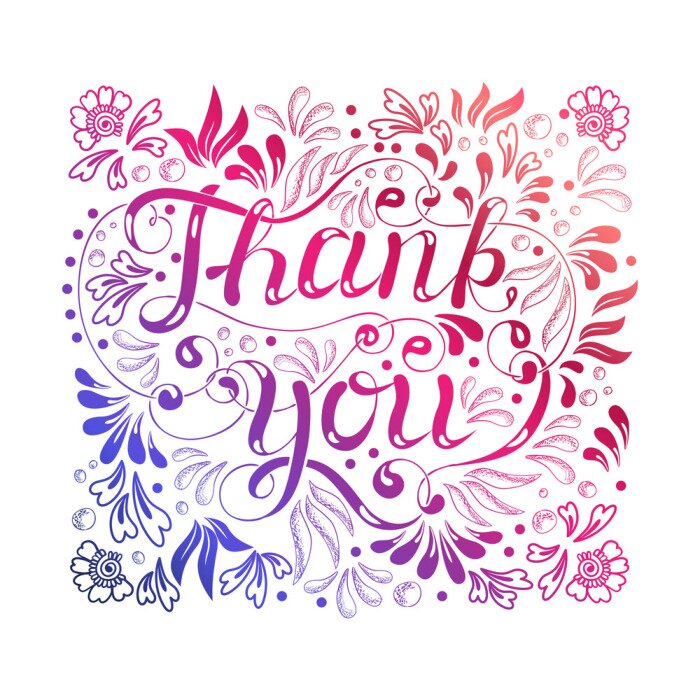 Poster DANKE Schriftzug