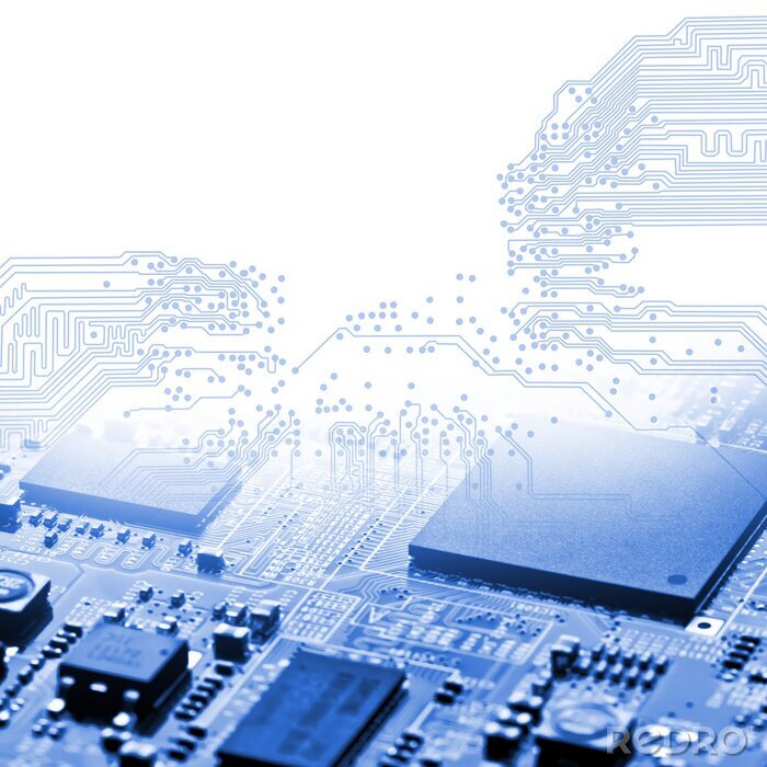 Poster Darstellung der Technologie auf der Platte