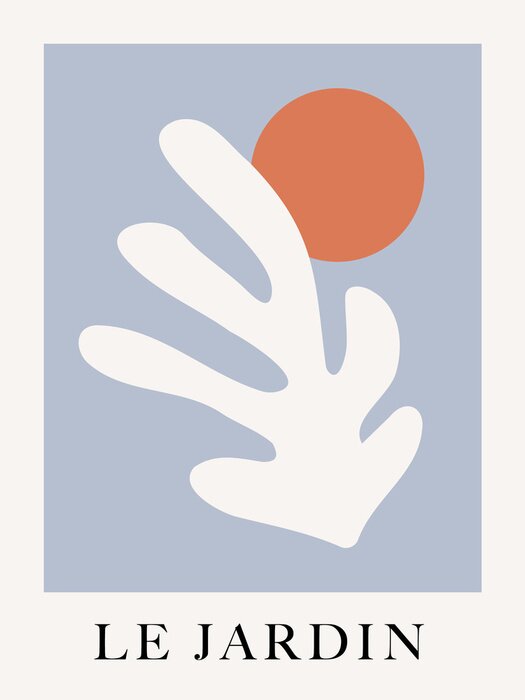 Poster Das Symbol des Pariser Gartens