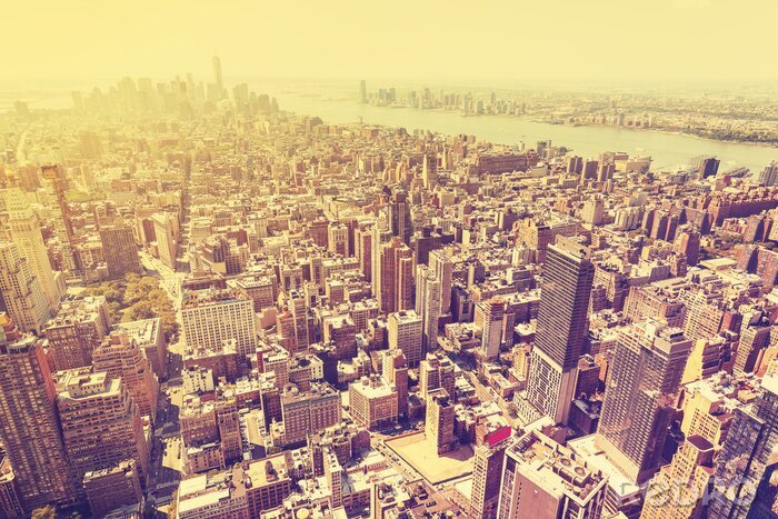Poster Das weite Panorama von New York City