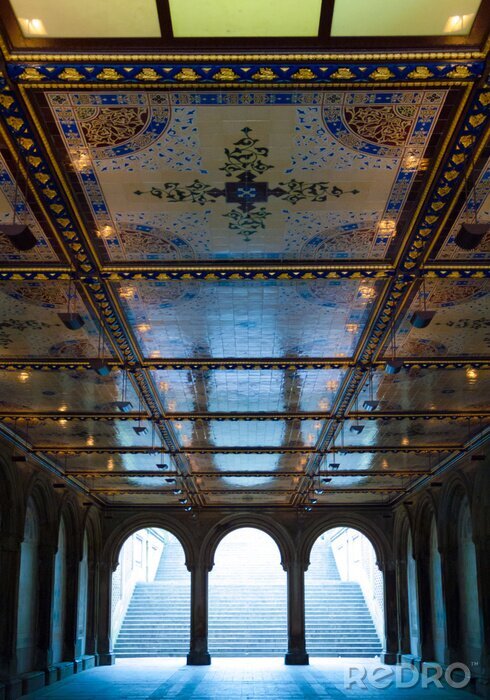 Poster Dekorative Decke im Gebäude